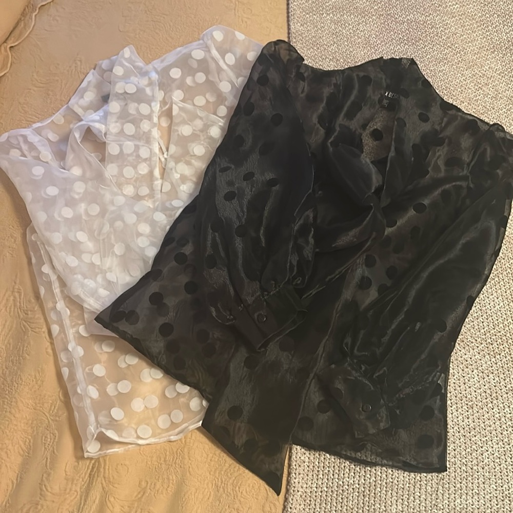 Polka dot blouses
